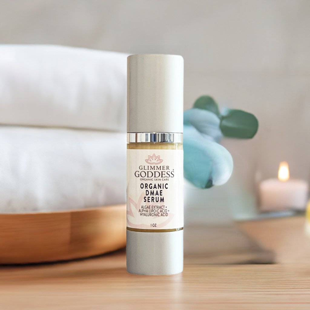 Organic DMAE Firming Serum – Natural Facelift Serum with Alpha Lipoic Acid for Sagging Skin & Wrinkles