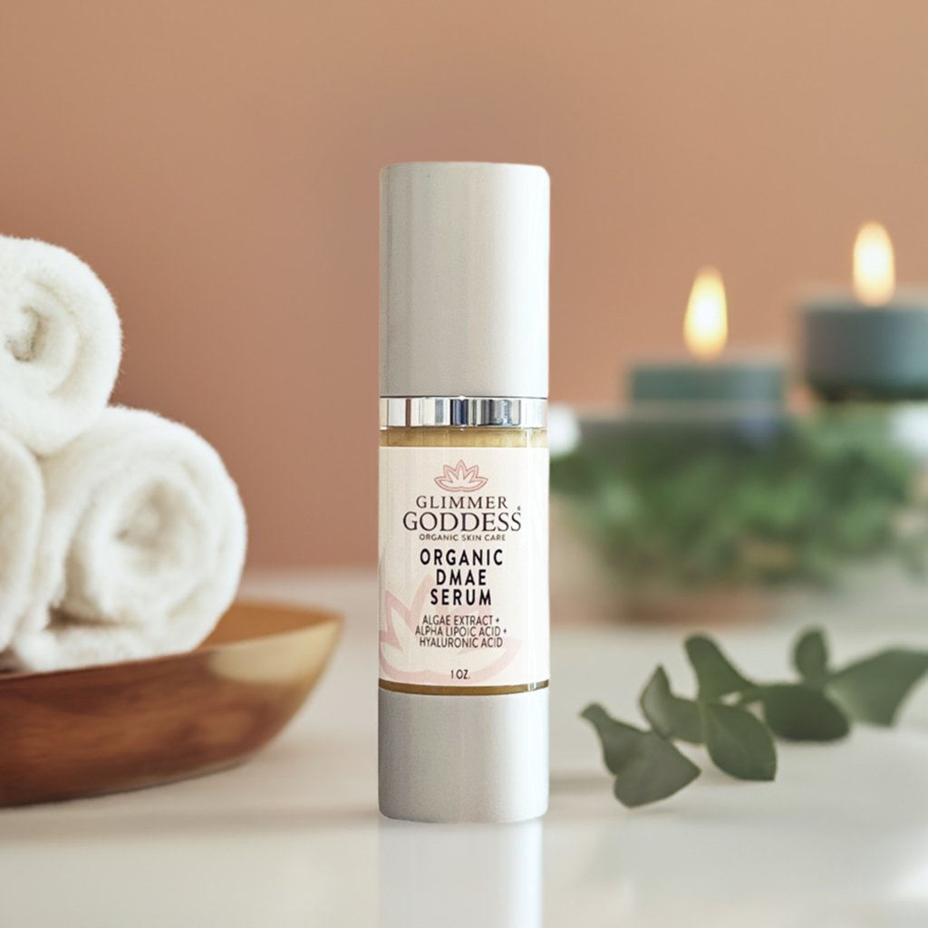 Organic DMAE Firming Serum – Natural Facelift Serum with Alpha Lipoic Acid for Sagging Skin & Wrinkles