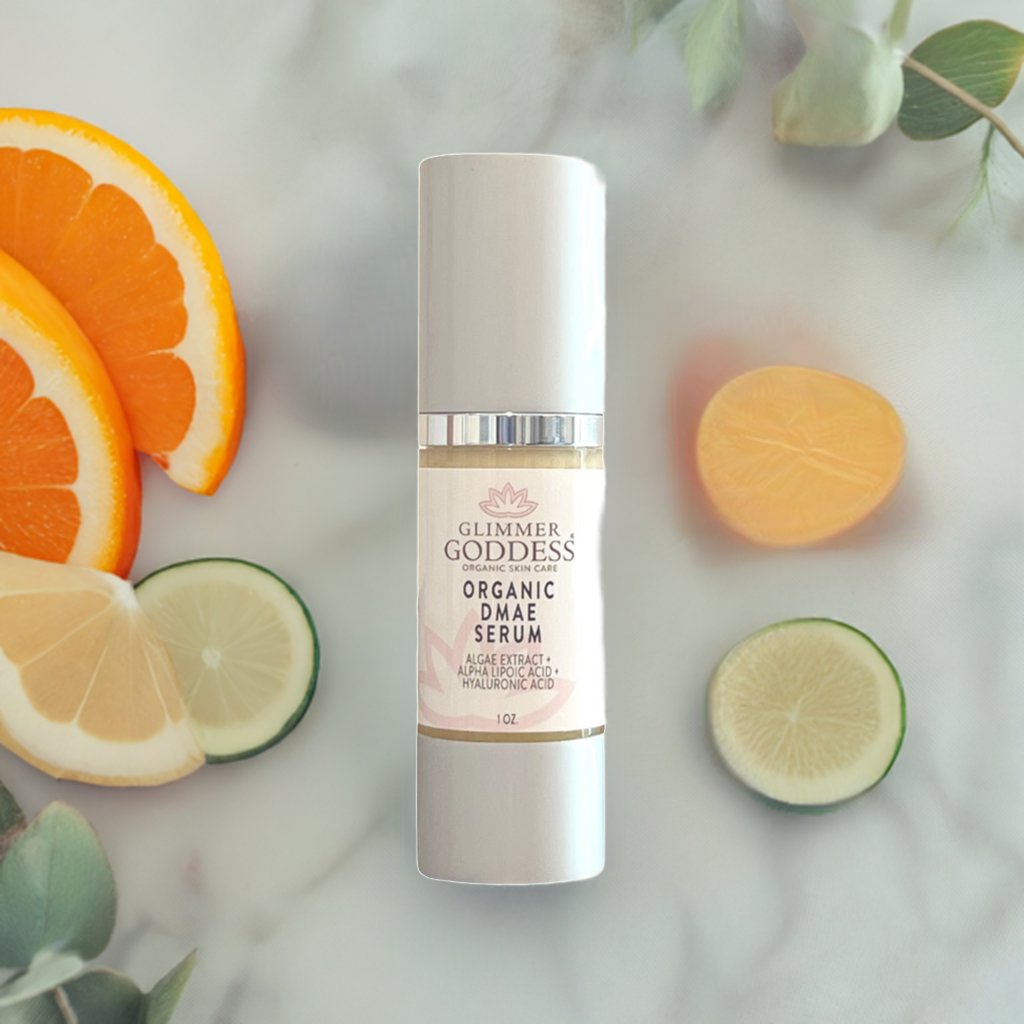 Organic DMAE Firming Serum – Natural Facelift Serum with Alpha Lipoic Acid for Sagging Skin & Wrinkles