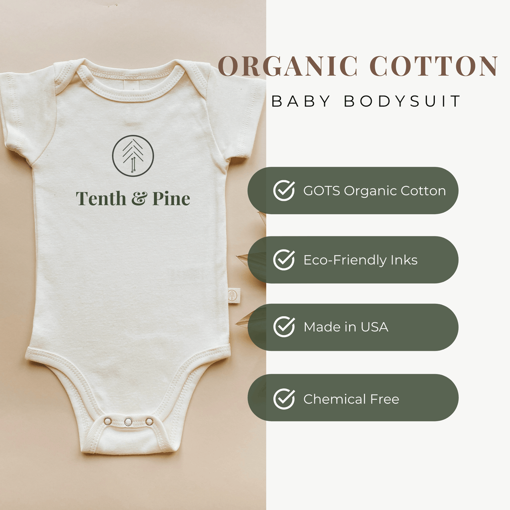 Worth The Wait Rainbow Organic Baby Bodysuit