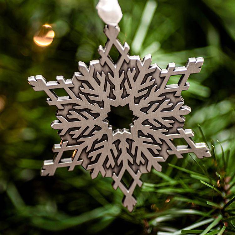 Antique Silver Snowflake Ornament