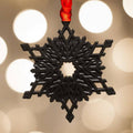 Black Snowflake Ornament