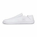 Oso CG2 barefoot slip-on shoe in white canvas viewed from the side