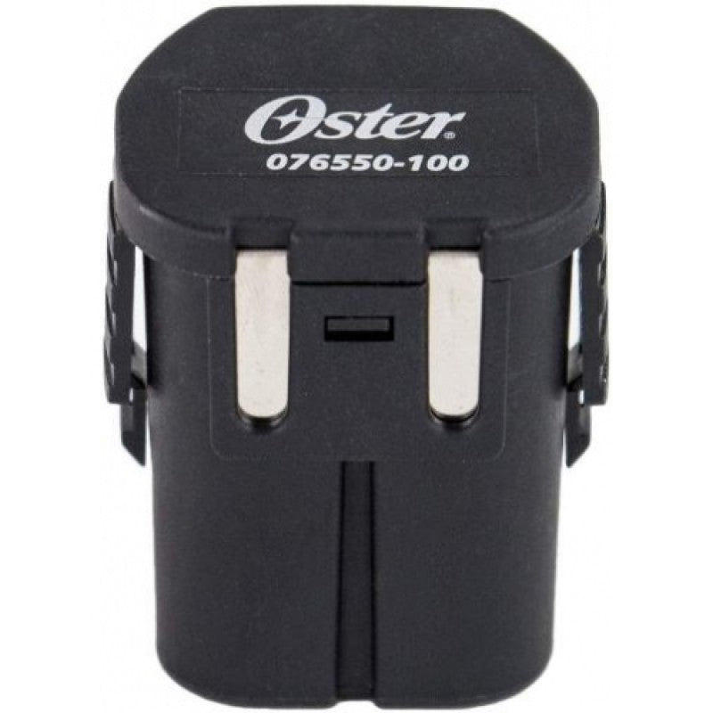 Replacement battery for Oster Octane and Heiniger Orion clippers in matte black finish.