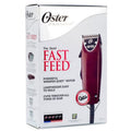 Professional Fast Feed adjustable hair clipper in deep burgundy and black finish