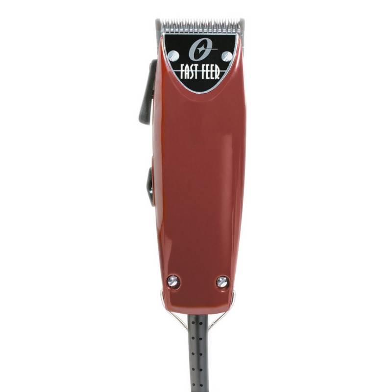 Fast Feed Adjustable Professional Hair Clipper in Burgundy & Black