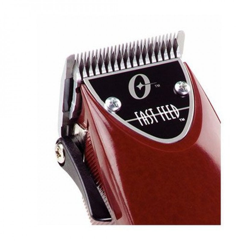 Fast Feed Adjustable Professional Hair Clipper in Burgundy & Black