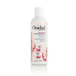 Bottle of Ouidad Advanced Climate Control sulfate-free Defrizzing Shampoo