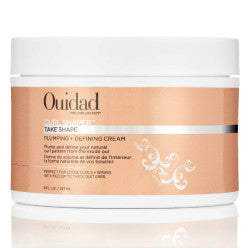 8oz bottle of Ouidad Curl Shaper Take Shape Cream for curly hair
