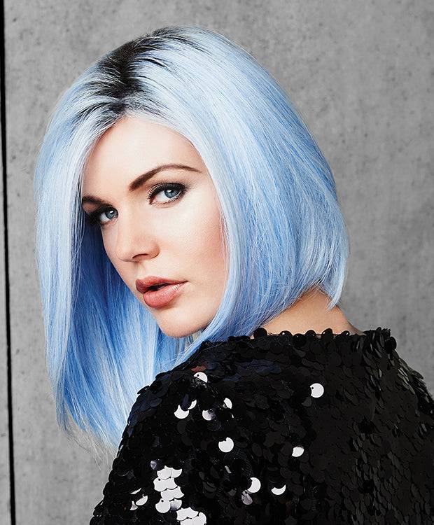 Out of the Blue Fantasy Wig in vibrant colors made with heat-friendly synthetic hair.