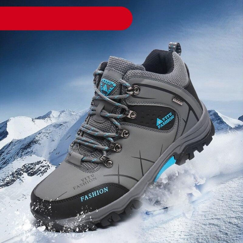 Men's Water Resistant Ankle Snow Boots - Hiking & Outdoor Sport