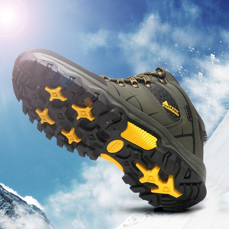 Men's Water Resistant Ankle Snow Boots - Hiking & Outdoor Sport