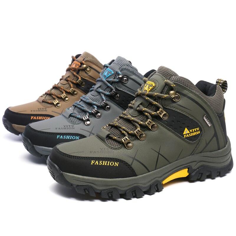 Men's Water Resistant Ankle Snow Boots - Hiking & Outdoor Sport