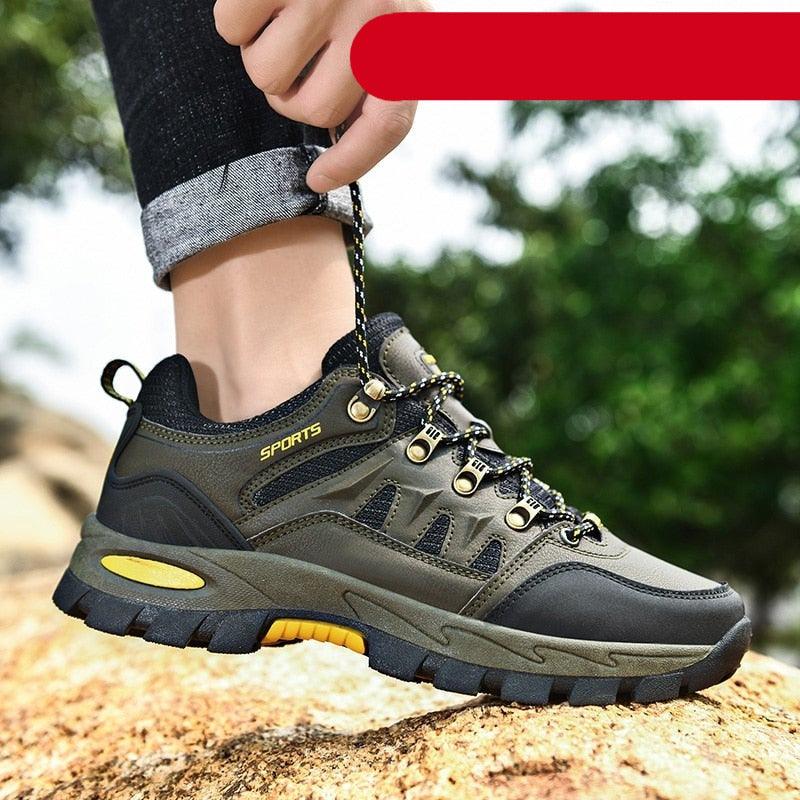 Men's Waterproof Hiking Boots Non-Slip Mountain Walking Shoes