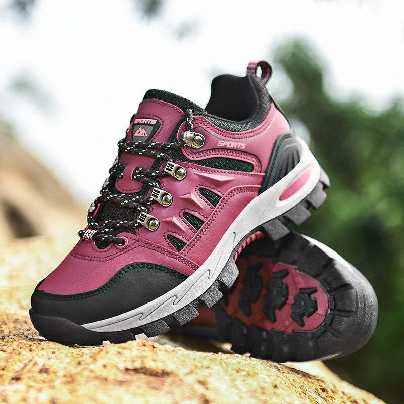 Men's Waterproof Hiking Boots Non-Slip Mountain Walking Shoes