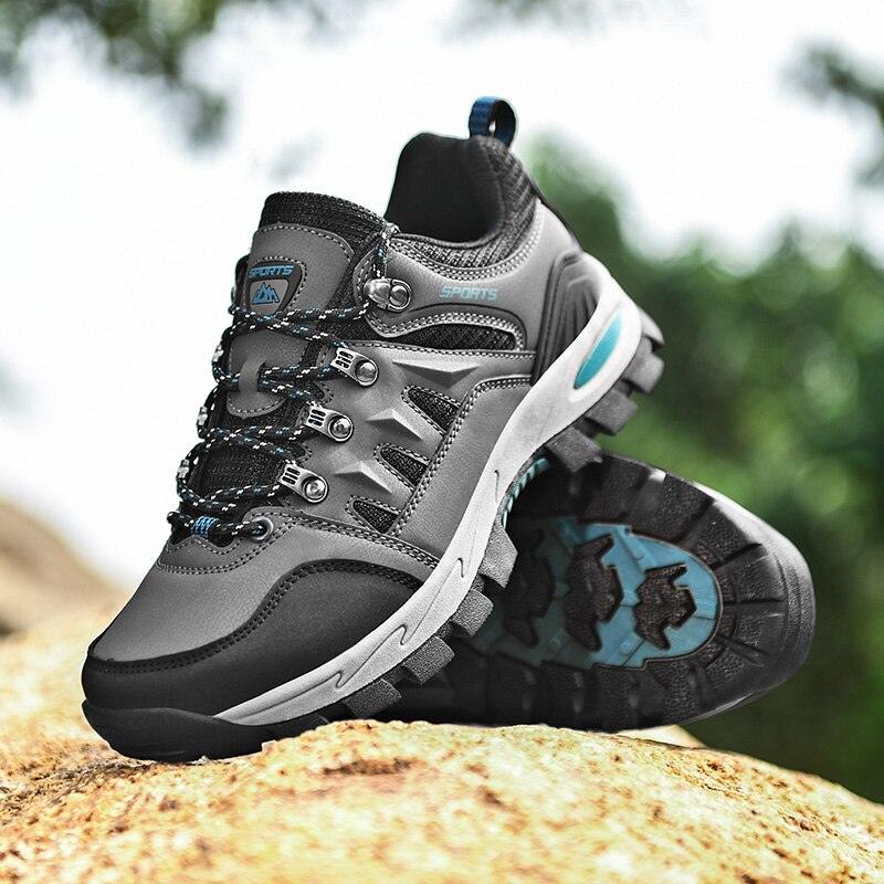 Men's Waterproof Hiking Boots Non-Slip Mountain Walking Shoes