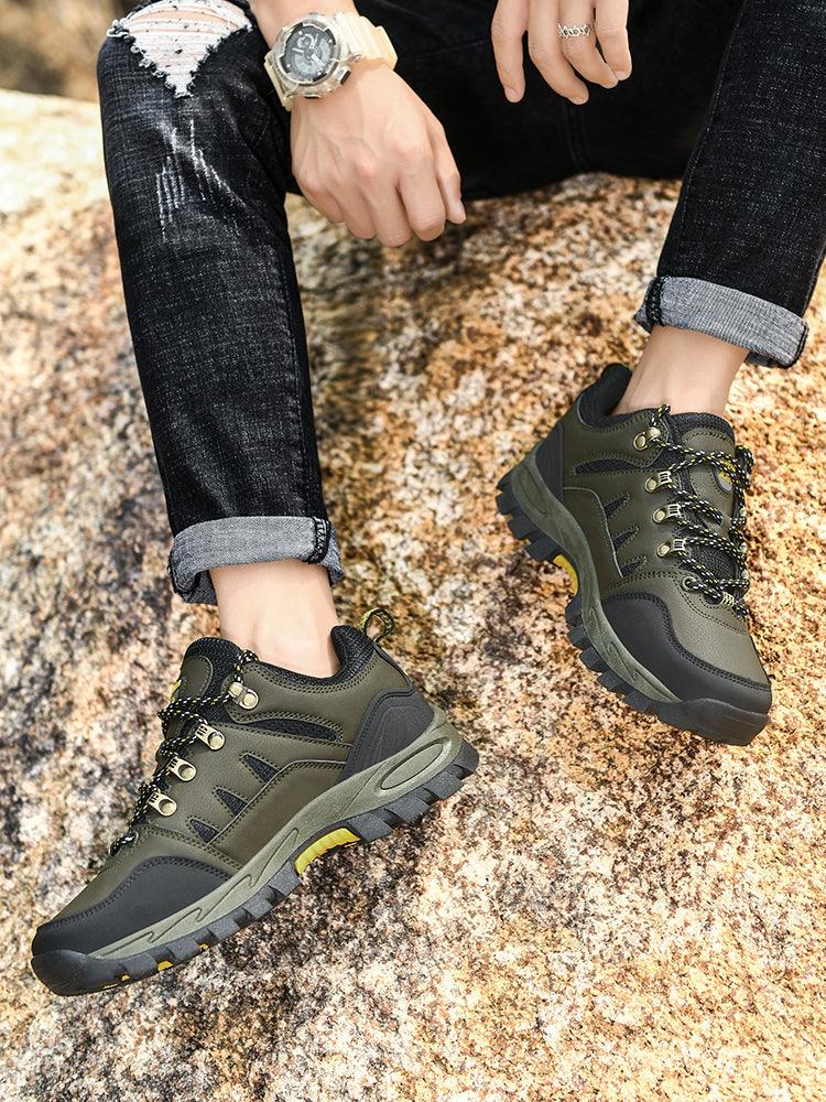 Men's Waterproof Hiking Boots Non-Slip Mountain Walking Shoes