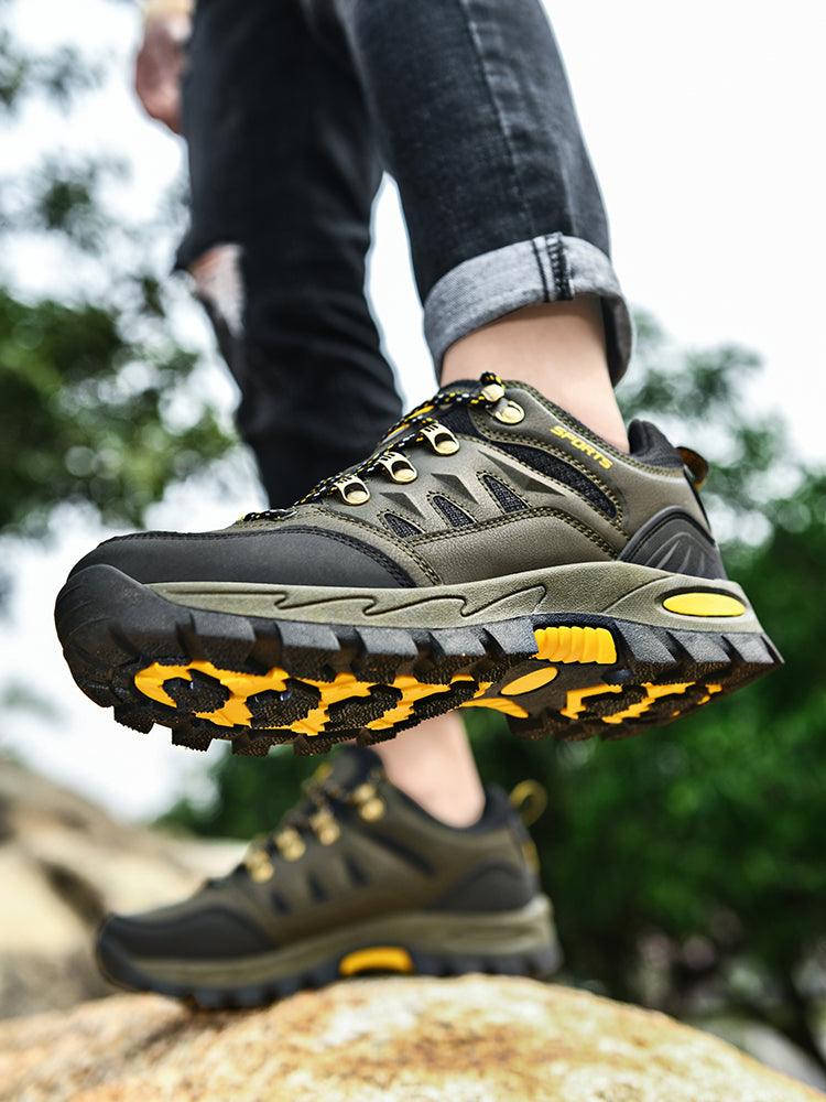 Men's Waterproof Hiking Boots Non-Slip Mountain Walking Shoes