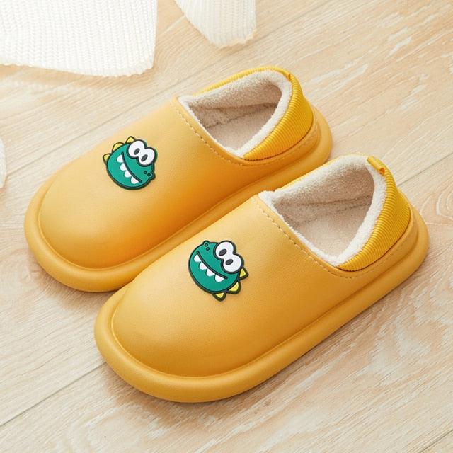 Women's Waterproof Plush Fuzzy Clogs Non-Slip Winter House Slippers