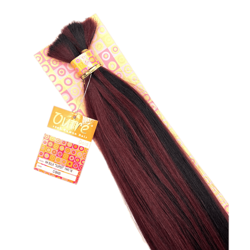 Super Yaki Human Hair Bulk Extensions for Braiding and Weaving