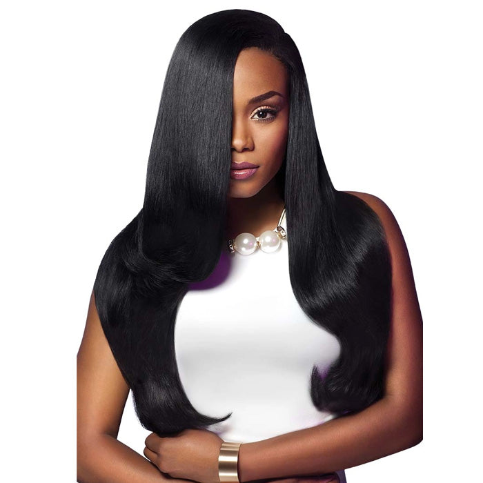 Orange 10-inch Outre Premium New Yaki human hair bundle