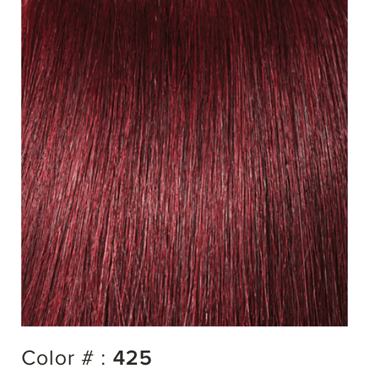 14 Inch Premium Yaki Human Hair Extensions Purple Pack