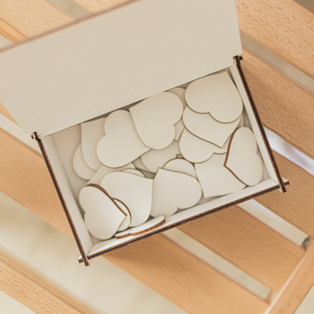 Modern Oval Guest Book - Neutral Wood & Acrylic Wedding Sign