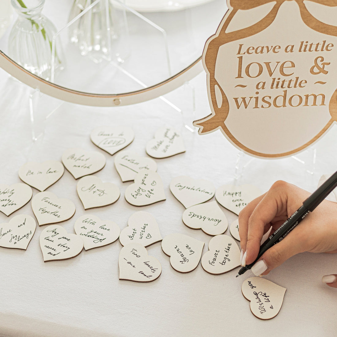 Memory Sign Acrylic Oval for Wedding Memorial Table Decor