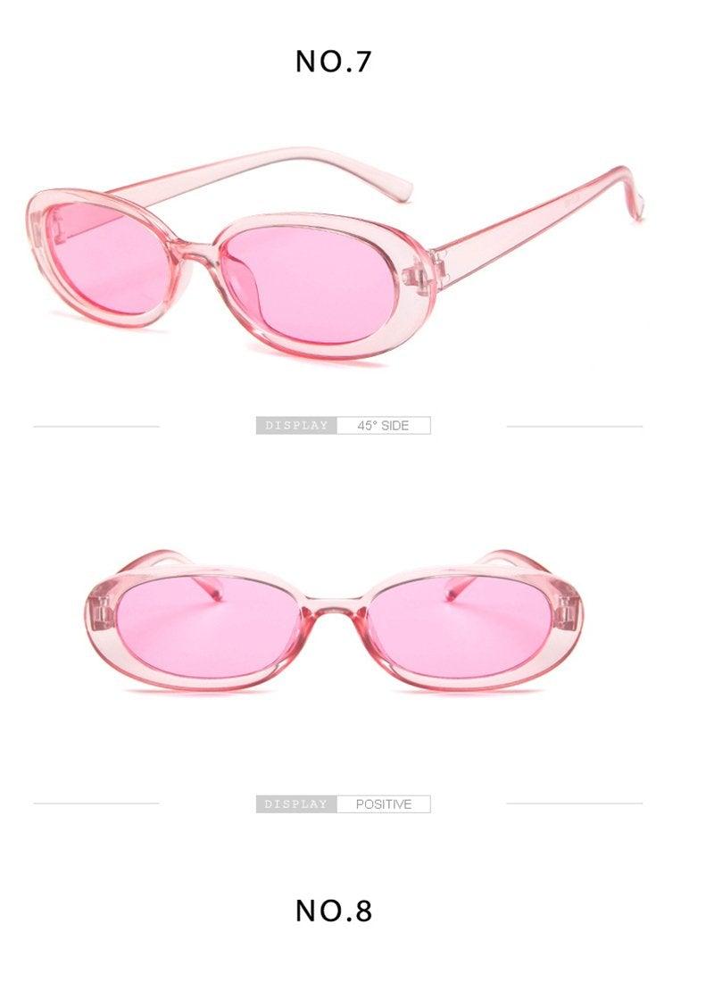 Tiny 90s Retro Oval Polarized Sunglasses for Men and Women