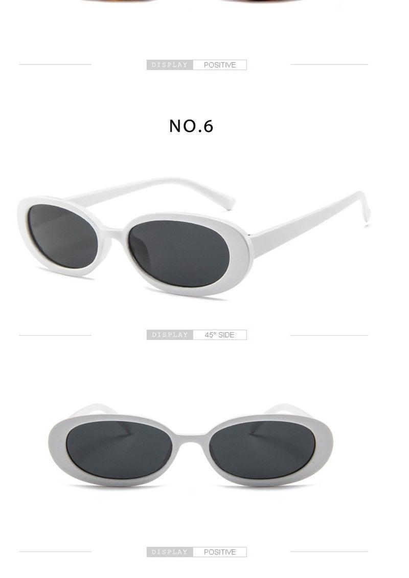 Tiny 90s Retro Oval Polarized Sunglasses for Men and Women