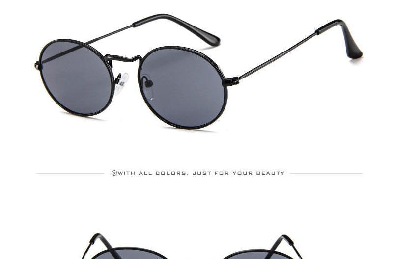 Unisex Vintage Oval Sunglasses Retro Metal Frame Designer Shades