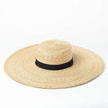 Oversized Modern Straw Sun Hat for Women, Wide Brim Beach Hat