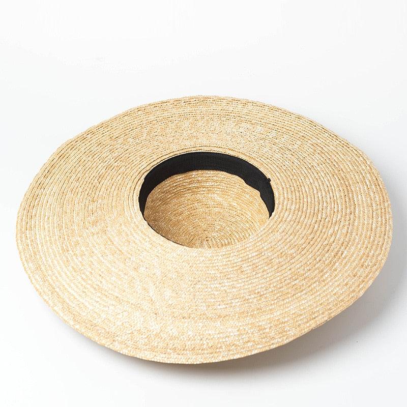 Oversized Modern Straw Sun Hat for Women, Wide Brim Beach Hat