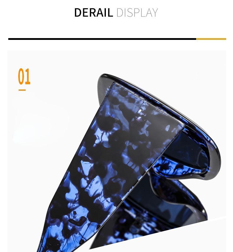 Oversized Leopard Print Square Gradient Sunglasses