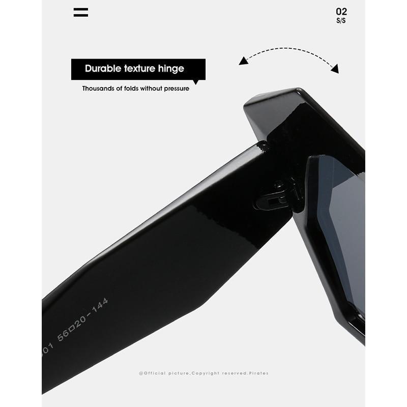 Oversized Square Cateye Polarized Sunglasses Trendy Street Style