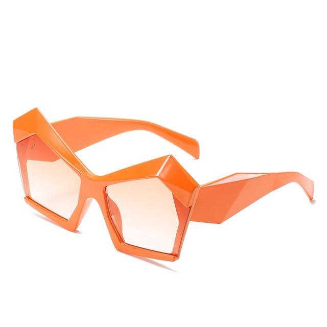 Oversized Square Cateye Polarized Sunglasses Trendy Street Style