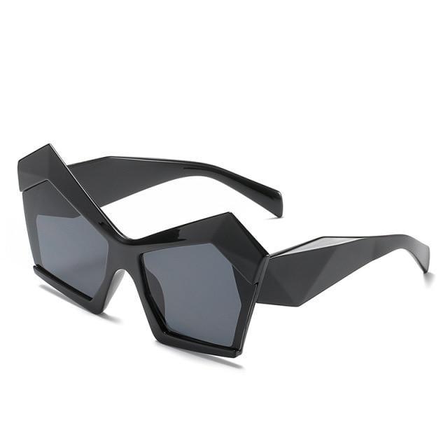 Oversized Square Cateye Polarized Sunglasses Trendy Street Style