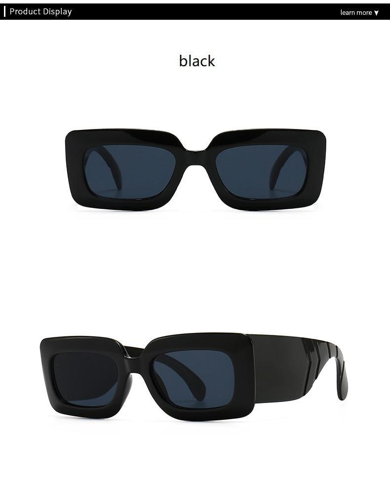 Oversized Square Snake Print Sunglasses for Men and Women