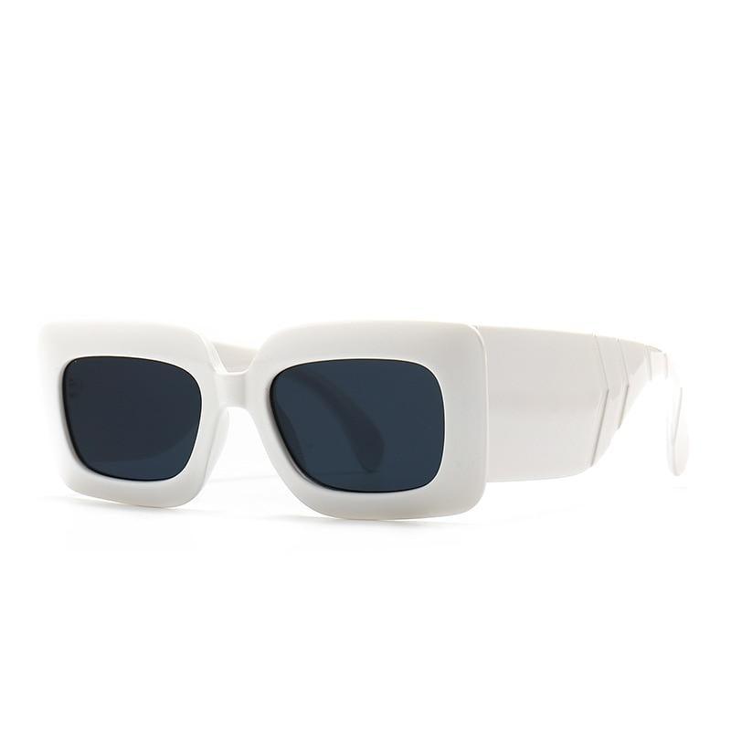 Oversized Square Snake Print Sunglasses for Men and Women