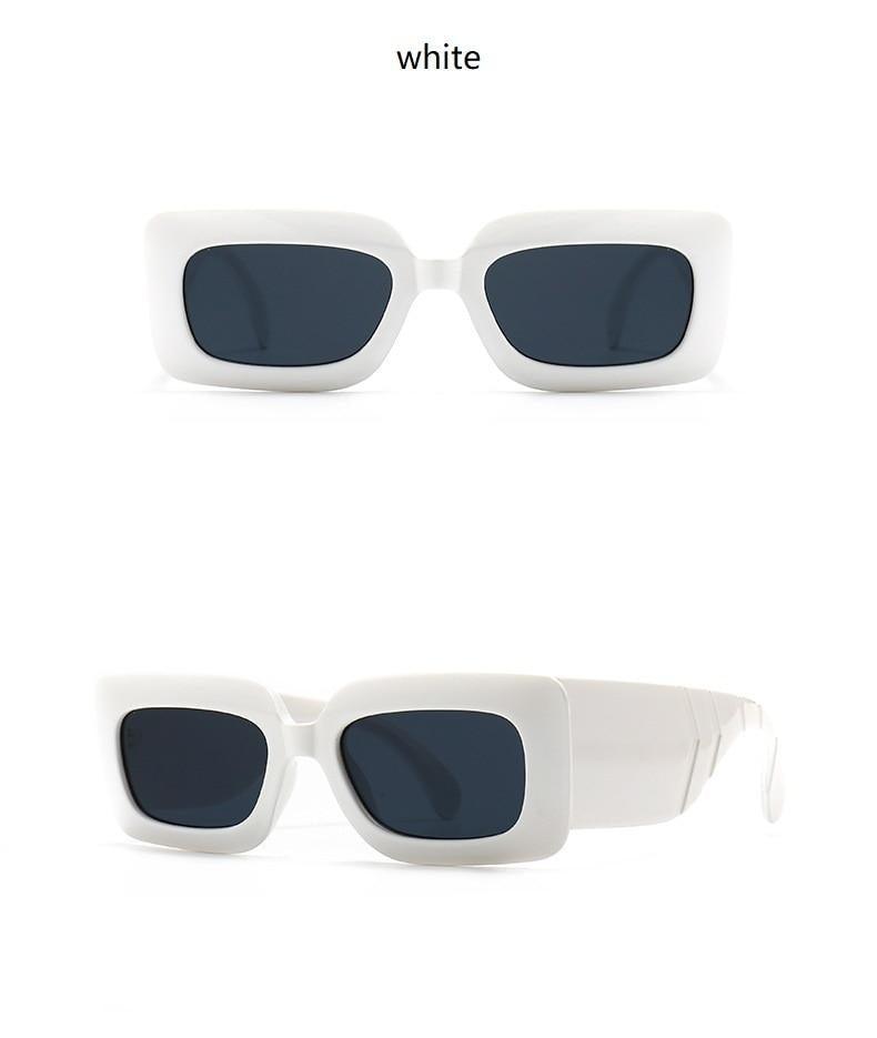 Oversized Square Snake Print Sunglasses for Men and Women