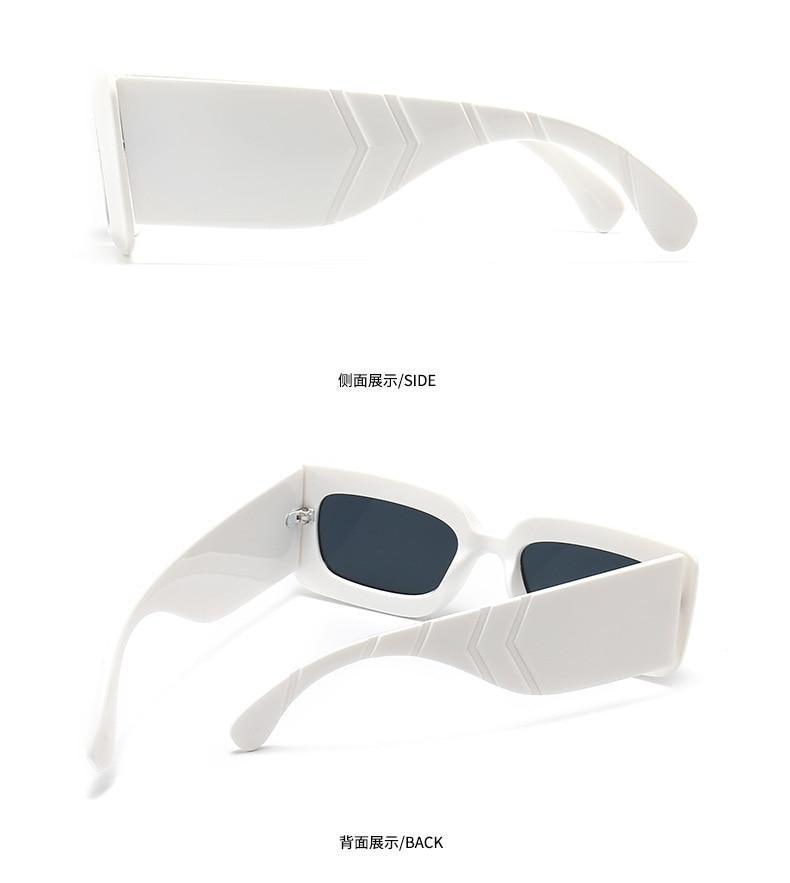 Oversized Square Snake Print Sunglasses for Men and Women