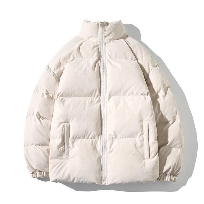 Oversized Unisex Winter Jacket – Heavyweight Streetwear Zip Coat