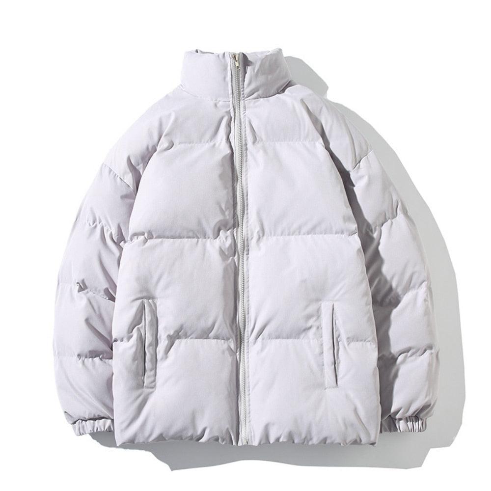 Oversized Unisex Winter Jacket – Heavyweight Streetwear Zip Coat
