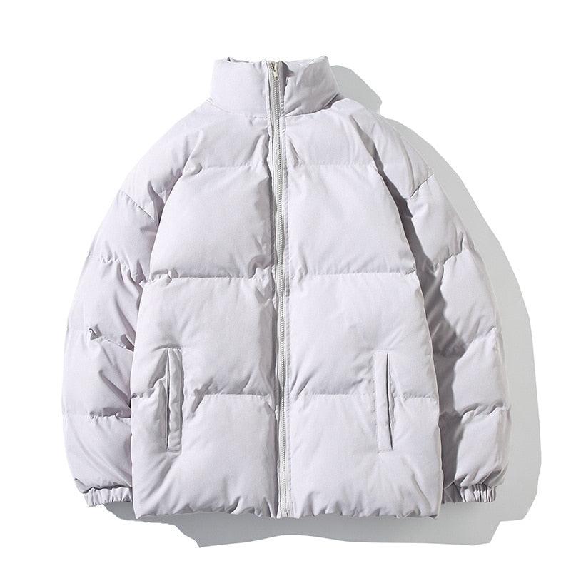 Oversized Unisex Winter Jacket – Heavyweight Streetwear Zip Coat