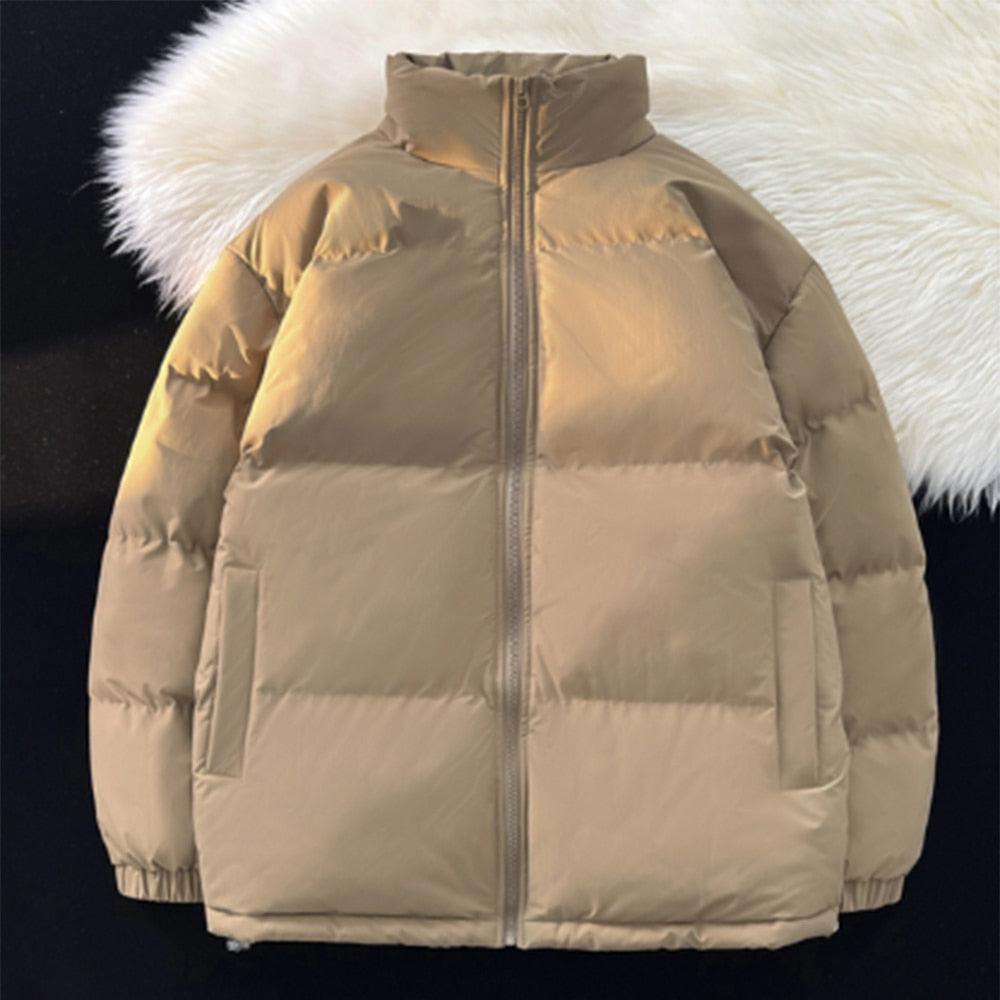 Oversized Unisex Winter Jacket – Heavyweight Streetwear Zip Coat