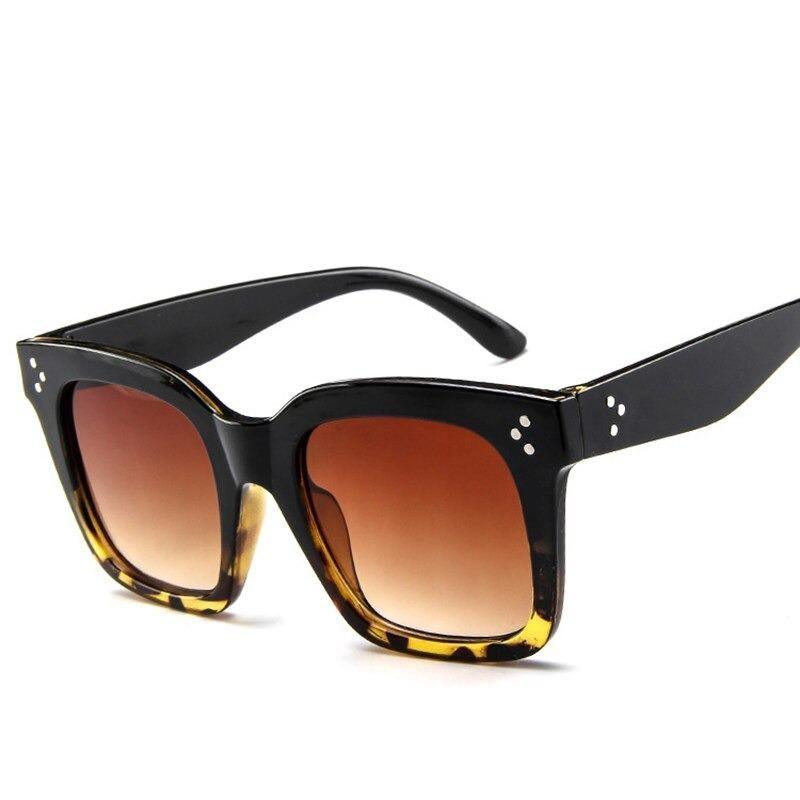 Oversized Square Retro Sunglasses for Women Luxury Style