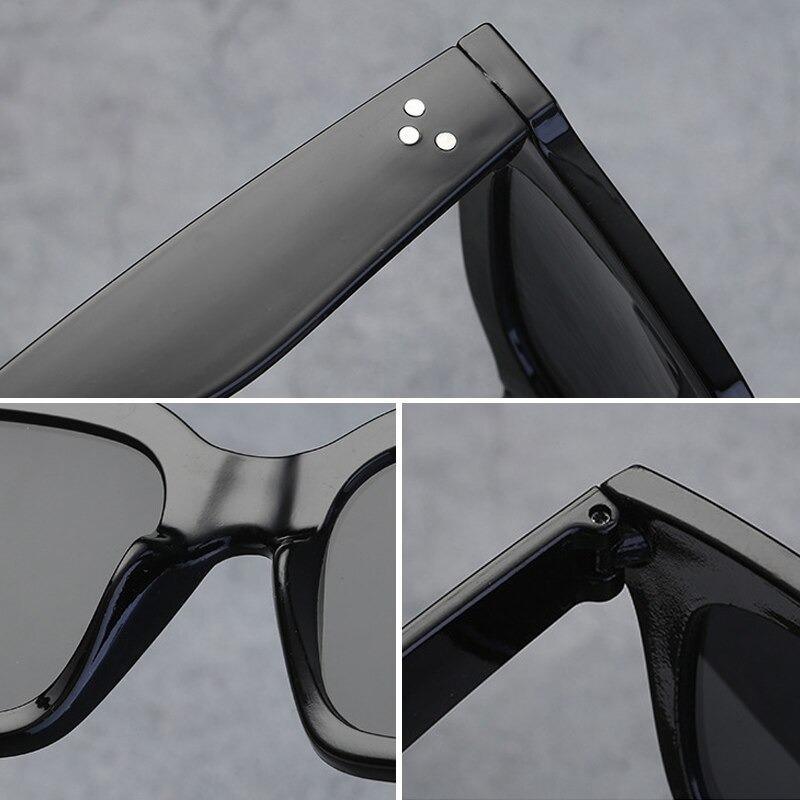 Oversized Square Retro Sunglasses for Women Luxury Style