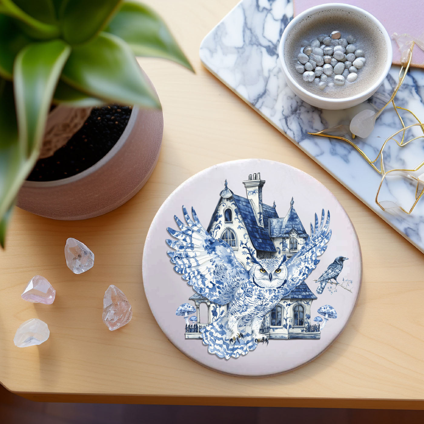 Chinoiserie Halloween Coasters