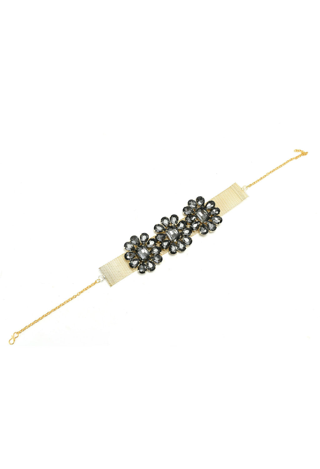 Elegant Grey Stone Choker Necklace for Little Girls & Toddlers