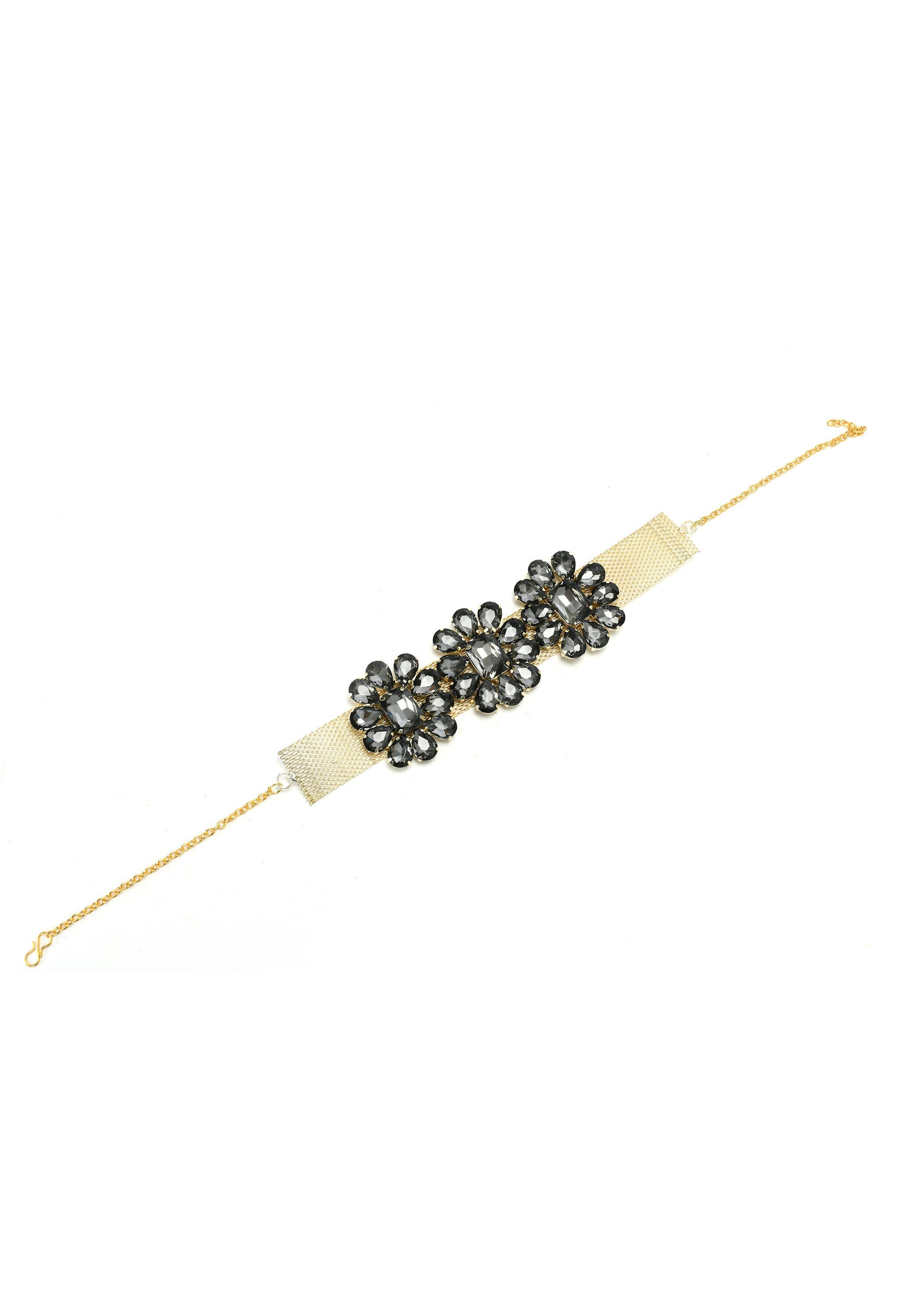 Elegant Grey Stone Choker Necklace for Little Girls & Toddlers